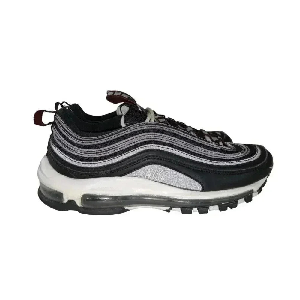 Nike Air Max 97 Premium Mens Sneakers Shoes Black White 312834-008 Size 7.5 - Picture 1 of 12